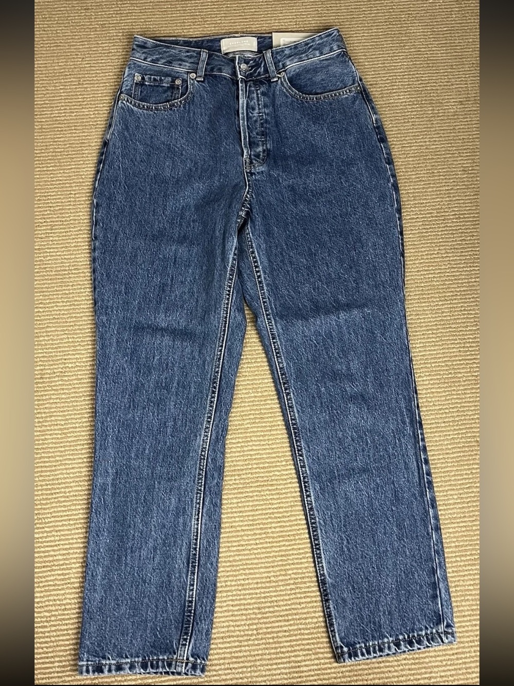 Everlane The Curvy Cheeky High Rise‎ Jeans Women's 28 Crop Blue Organic Cotton